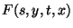 $F(s,y,t,x)$