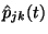 $\hat{p}_{jk}(t)$