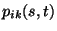 $p_{ik}(s,t)$