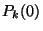 $P_k(0)$