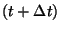 $(t+\Delta t)$
