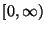$[0,\infty)$
