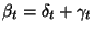 $\beta_t=\delta_t+\gamma_t$