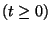 $(t\ge 0)$