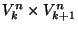 $V_k^n \times V_{k+1}^n$
