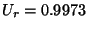 $U_r=0.9973$