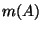 $m(A)$