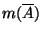 $m(\overline{A})$