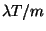 $\lambda T/m$