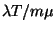 $\lambda T/m\mu$