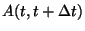 $A(t,t+\Delta t)$