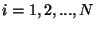 $i=1,2,...,N$