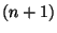 $(n+1)$
