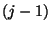 $(j-1)$
