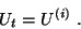 \begin{displaymath}U_t = U^{(i)}\ .\end{displaymath}