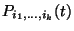 $P_{i_1,\ldots,i_k}(t)$