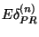 $E\delta_{PR}^{\left(n\right)}$
