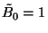 $\tilde{B}_0=1$