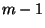 ${m-1}$