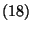 $\left(18\right)$