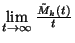 $\lim\limits_{t\to\infty}{\tilde{M}_k\left(t\right)\over t}$