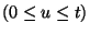 $\left(0\le u\le t\right)$