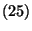 $\left(25\right)$