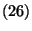 $\left(26\right)$