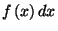 $f\left(x\right)dx$