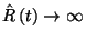 $\hat{R}\left(t\right)\to\infty$