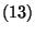 $(13)$