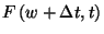 $F\left(w+\Delta t,t\right)$