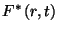 $F^*\left(r,t\right)$