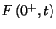 $F\left(0^+,t\right)$