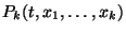 $P_k(t,x_1,\ldots,x_k)$