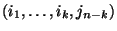 $(i_1,\ldots,
i_k,j_{n-k})$