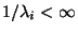 $1/\lambda_i<\infty$