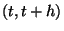 $(t,t+h)$